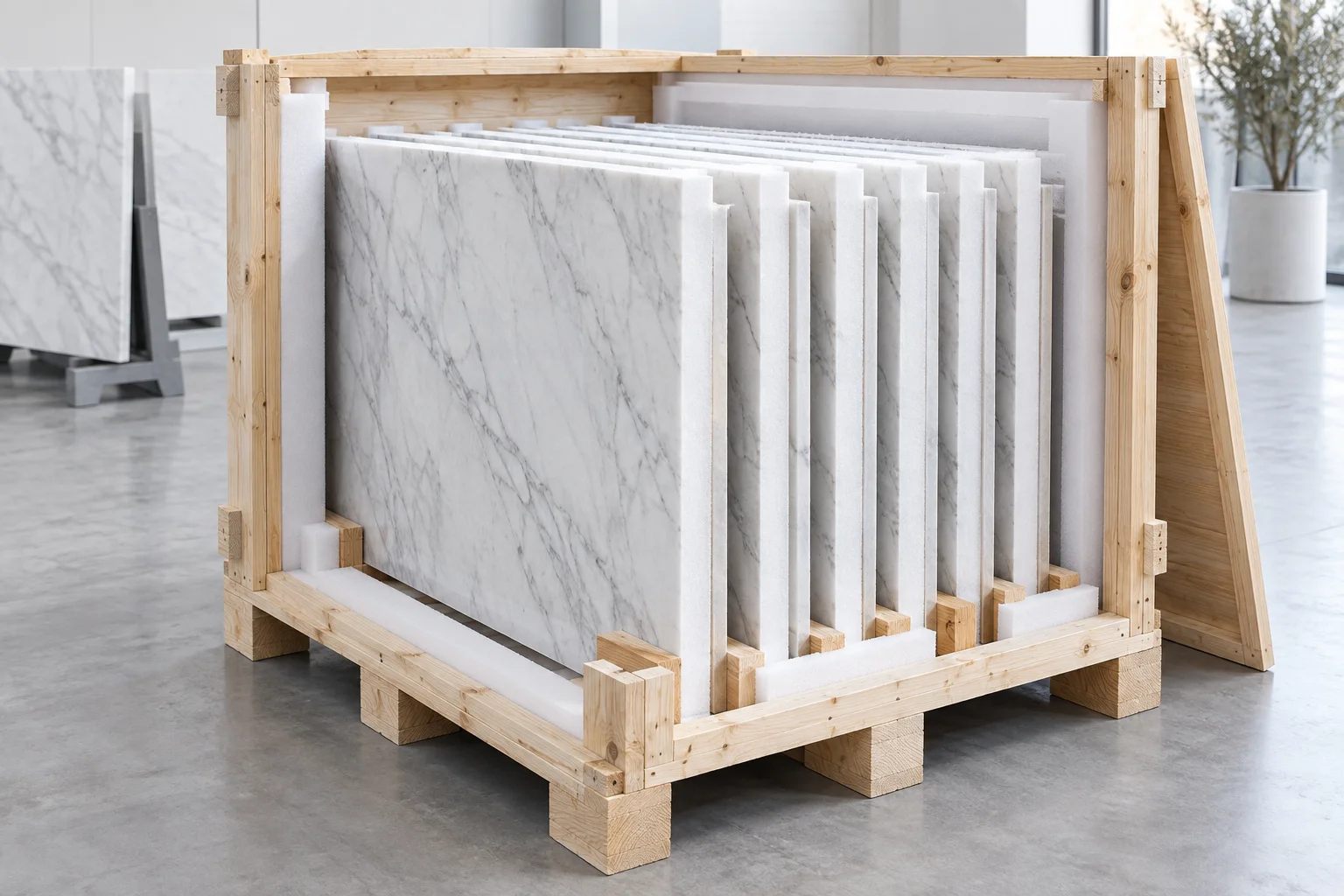 Illustrative protective packing arrangement; project packing requires approval
