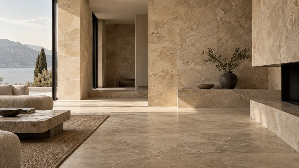 Conceptual limestone architecture; request current slab photos