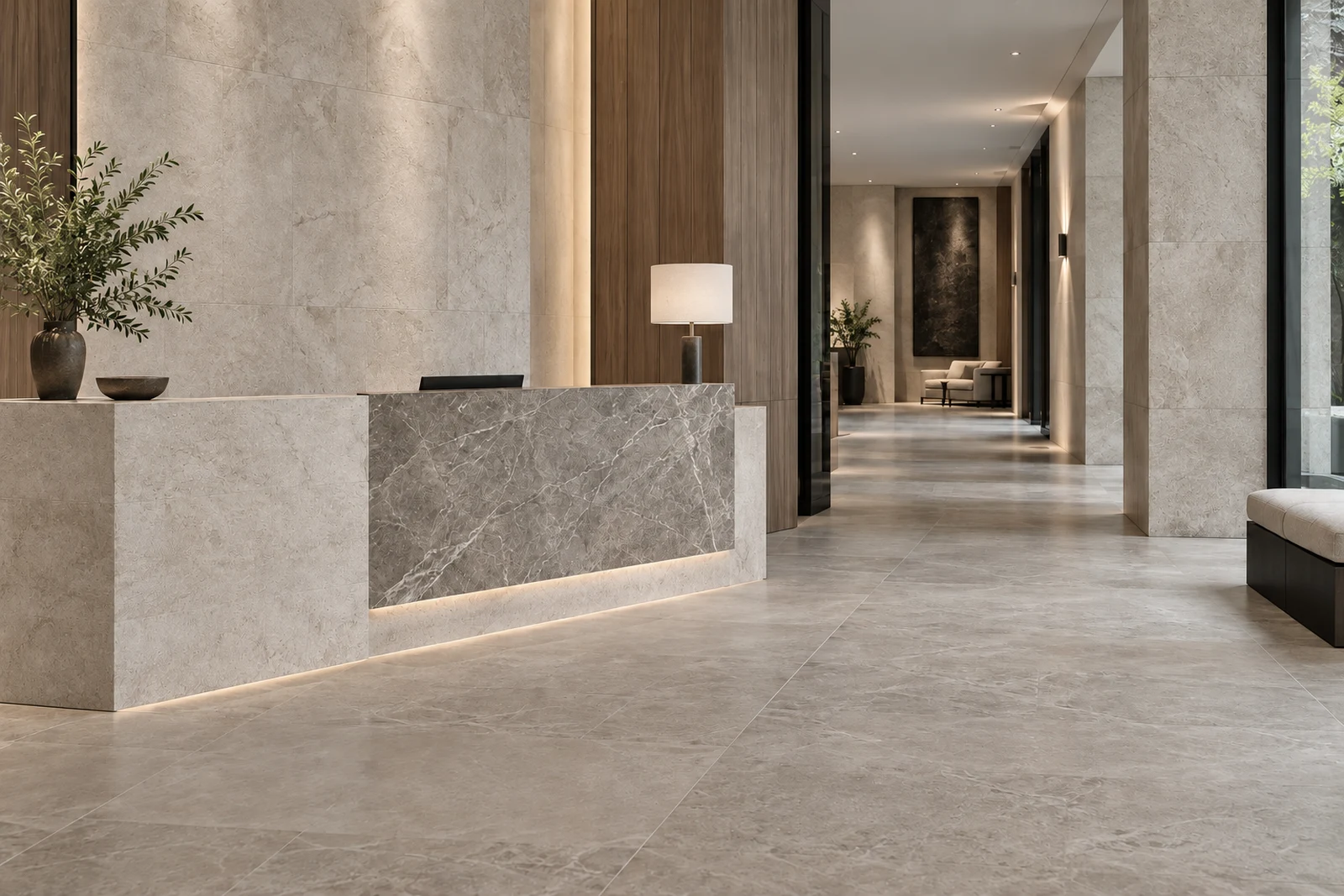 Hotel — architectural material concept